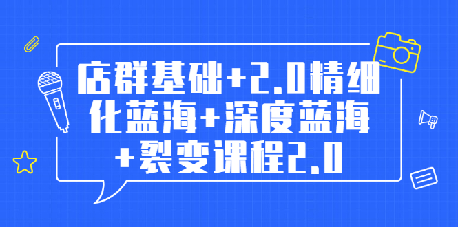 孤狼电商店群全套教程：店群基础+2.0精细化蓝海+深度蓝海+裂变课程2.0-云网创资源站