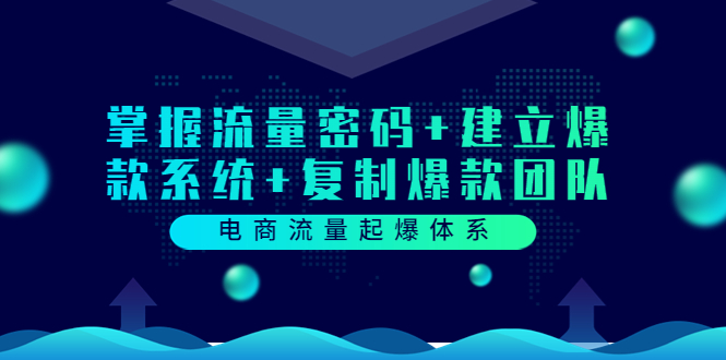 电商流量起爆体系：掌握流量密码+建立爆款系统+复制爆款团队-云网创资源站