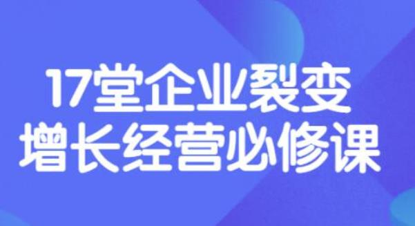 张琦《盈利增长17堂必修课》企业裂变增长的经营智慧，带你了解增长的本质-云网创资源站