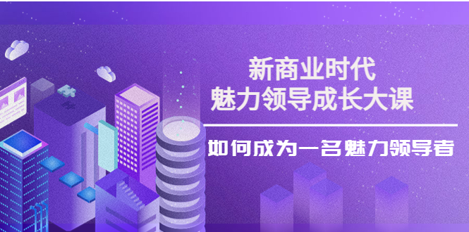 新商业时代·魅力领导成长大课：如何成为一名魅力领导者-云网创资源站