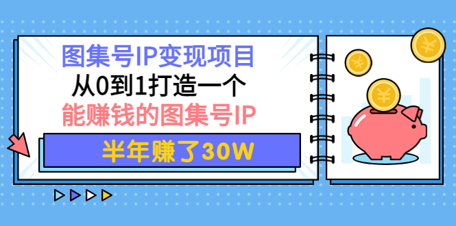 图集号IP变现项目：从0到1打造一个能赚钱的图集号IP 半年赚了30W-云网创资源站