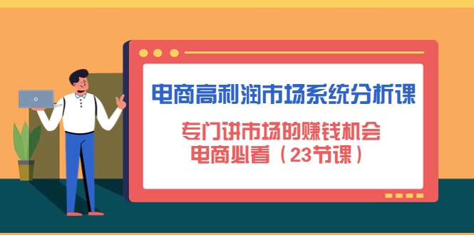 电商高利润市场系统分析课：专门讲市场的赚钱机会，电商必看-云网创资源站