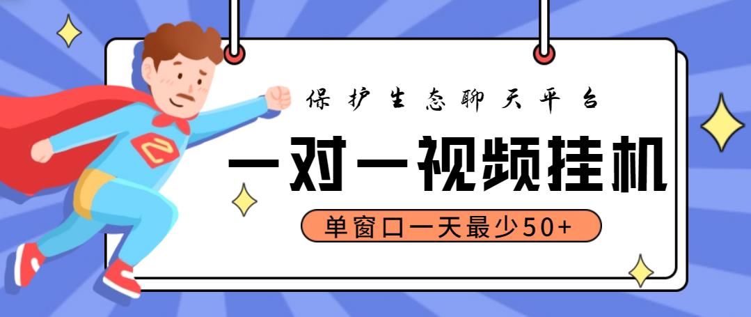 最新保护生态一对一视频挂机聊天项目，单窗口一天最少50+【永久脚本+教程】-云网创资源站