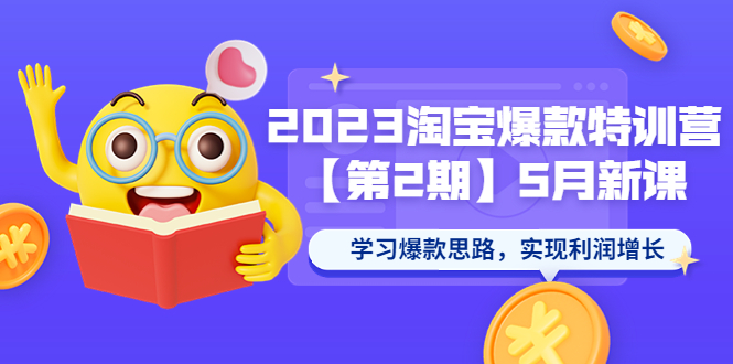 2023淘宝爆款特训营【第2期】5月新课 学习爆款思路，实现利润增长-云网创资源站