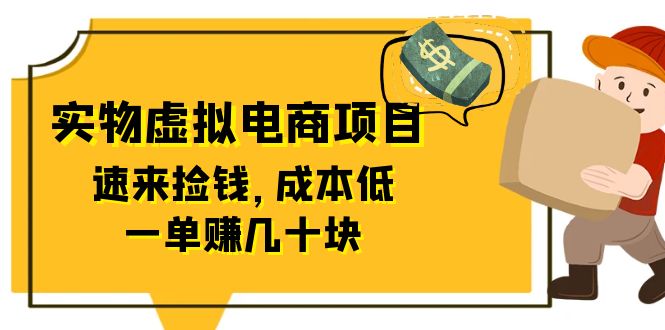 东哲日记：全网首创实物虚拟电商项目，速来捡钱，成本低，一单赚几十块！-云网创资源站