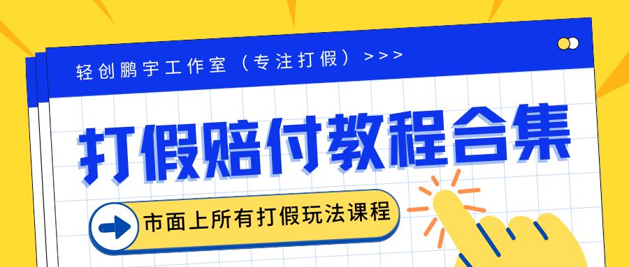 2023年全套打假合集，集合市面所有正规打假玩法-云网创资源站