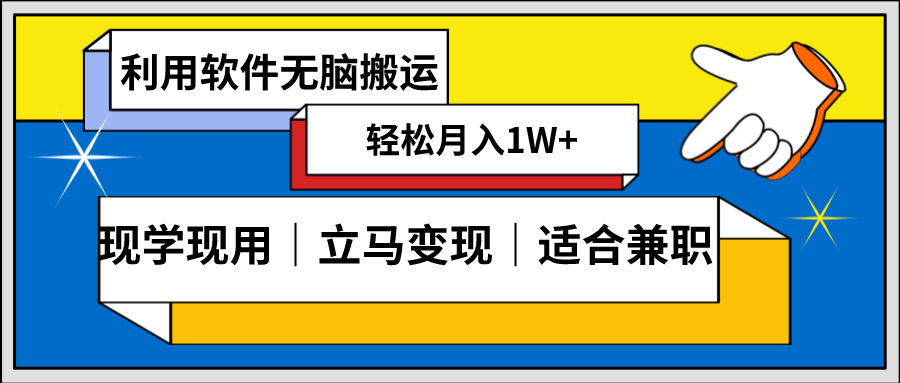 低密度新赛道 视频无脑搬 一天1000+几分钟一条原创视频 零成本零门槛超简单-云网创资源站