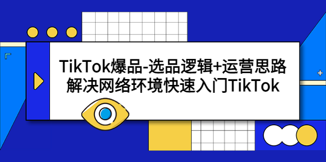 TikTok爆品-选品逻辑+运营思路：解决网络环境快速入门TikTok-云网创资源站