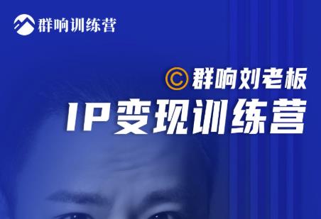 群响刘老板·IP变现训练营第6期：教你搞流量新姿势，IP打造获客私域经营-云网创资源站