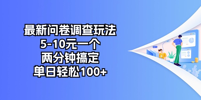 最新问卷调查玩法，5-10元一个，两分钟搞定，单日轻松100+-云网创资源站