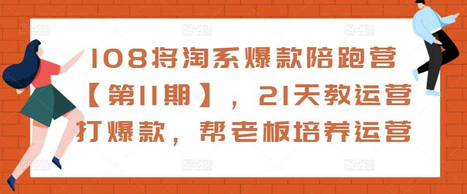 108将淘系爆款陪跑营【第11期】，21天教运营打爆款，帮老板培养运营-云网创资源站