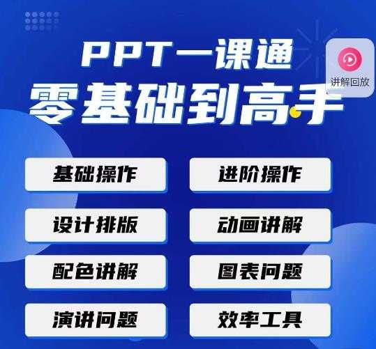 PPT·一课通·0基础到高手：通俗易懂快速掌握PPT的各种应用场合-云网创资源站