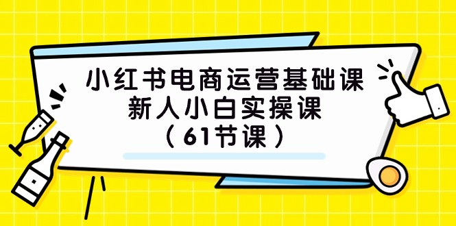 小红书电商运营基础课，新人小白实操课（61节课）-云网创资源站