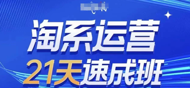 淘系运营21天速成班(更新24年6月)，0基础轻松搞定淘系运营，不做假把式-云网创资源站