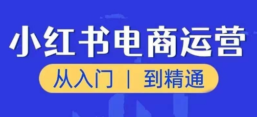 小红书电商运营课，实用教程，陪你把握住又一个挣钱出风口-云网创资源站