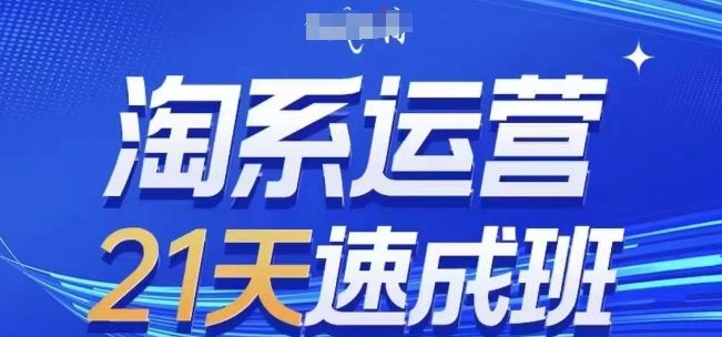 淘系运营21天速成班(更新24年7月)，0基础轻松搞定淘系运营，不做假把式-云网创资源站