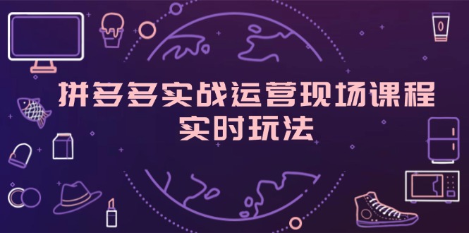 拼多多实战运营现场课程，实时玩法，爆款打造，选品、规则解析-云网创资源站