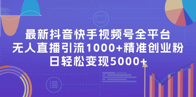 最新抖音快手视频号全平台无人直播引流1000+精准创业粉，日轻松变现5000+-云网创资源站