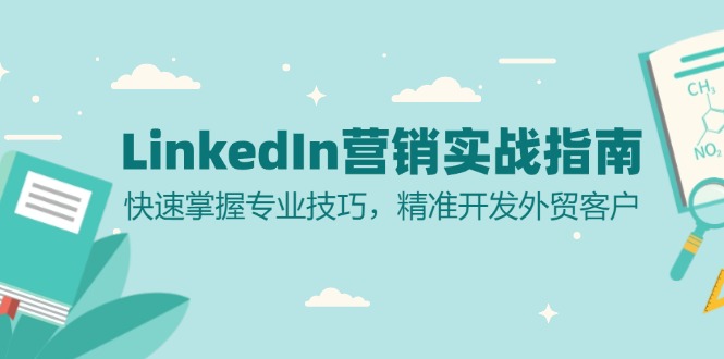 LinkedIn 营销实战指南：快速掌握专业技巧，精准开发外贸客户-云网创资源站