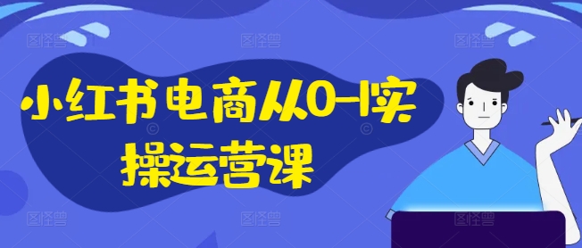 小红书电商从0-1实操运营课，小红书手机实操小红书/IP和私域课/小红书电商电脑实操板块等-云网创资源站