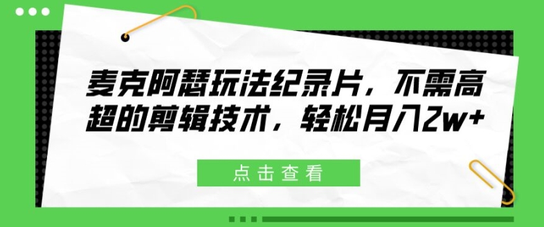 麦克阿瑟将军游戏玩法纪实片，无需要精湛的剪辑技巧，轻轻松松月入2w 【揭密】-云网创资源站