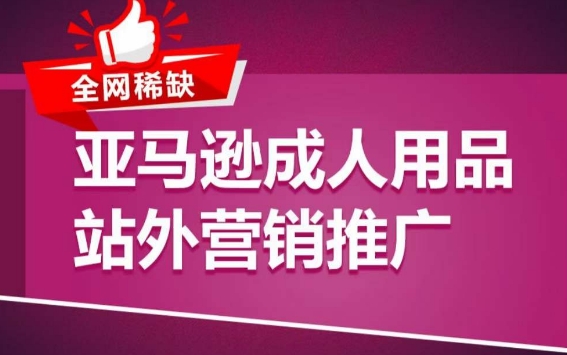 亚马逊成人用品站外营销推广，​成人用品新品推广方案，助力打造类目爆款-云网创资源站