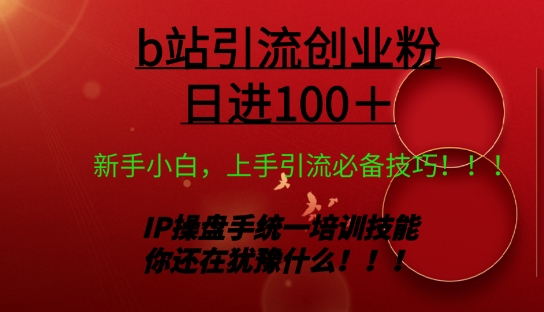 日引创业粉 100+ b 站全套打法【实操视频】-云网创资源站