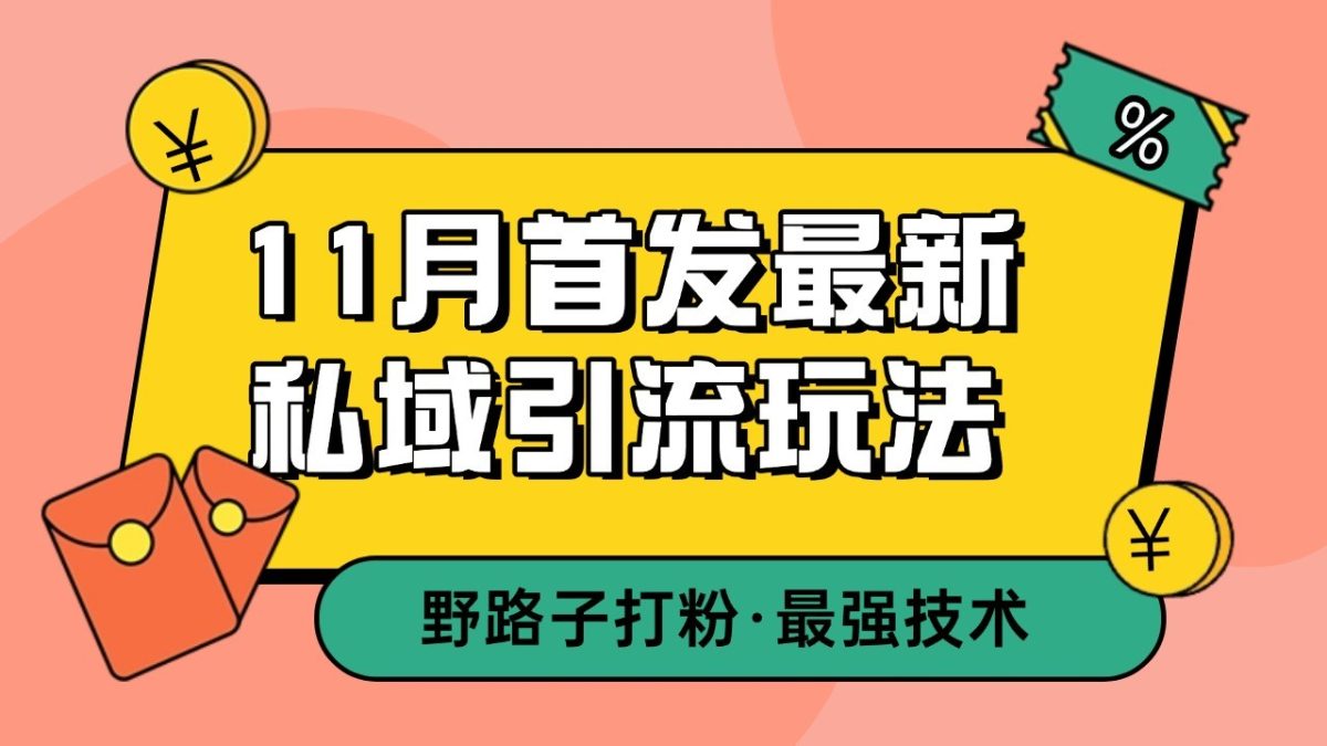 11月首发最新私域引流玩法，自动克隆爆款一键改写截流自热一体化 日引300+精准粉-云网创资源站